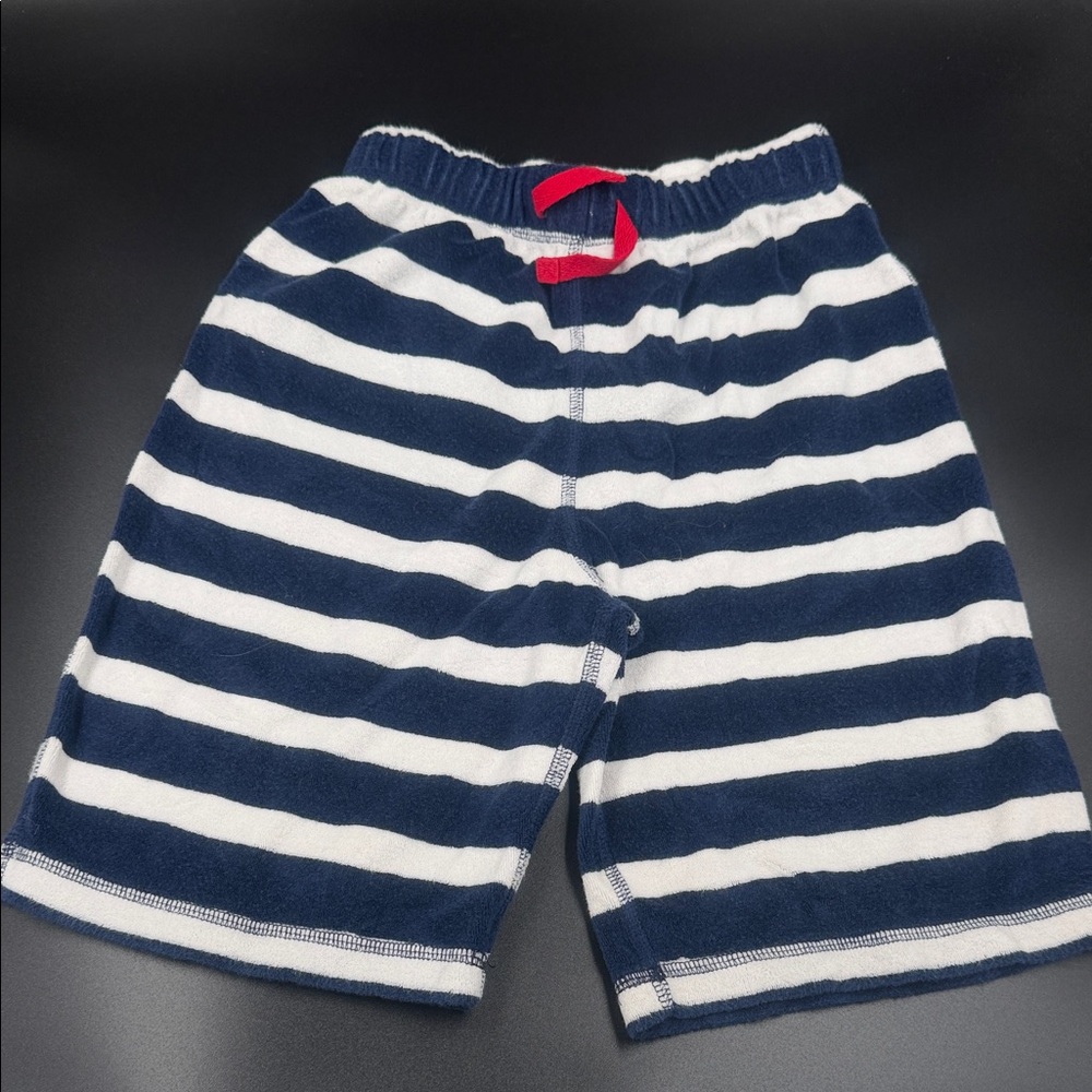Hanna Andersson Navy and White Striped Kids Shorts